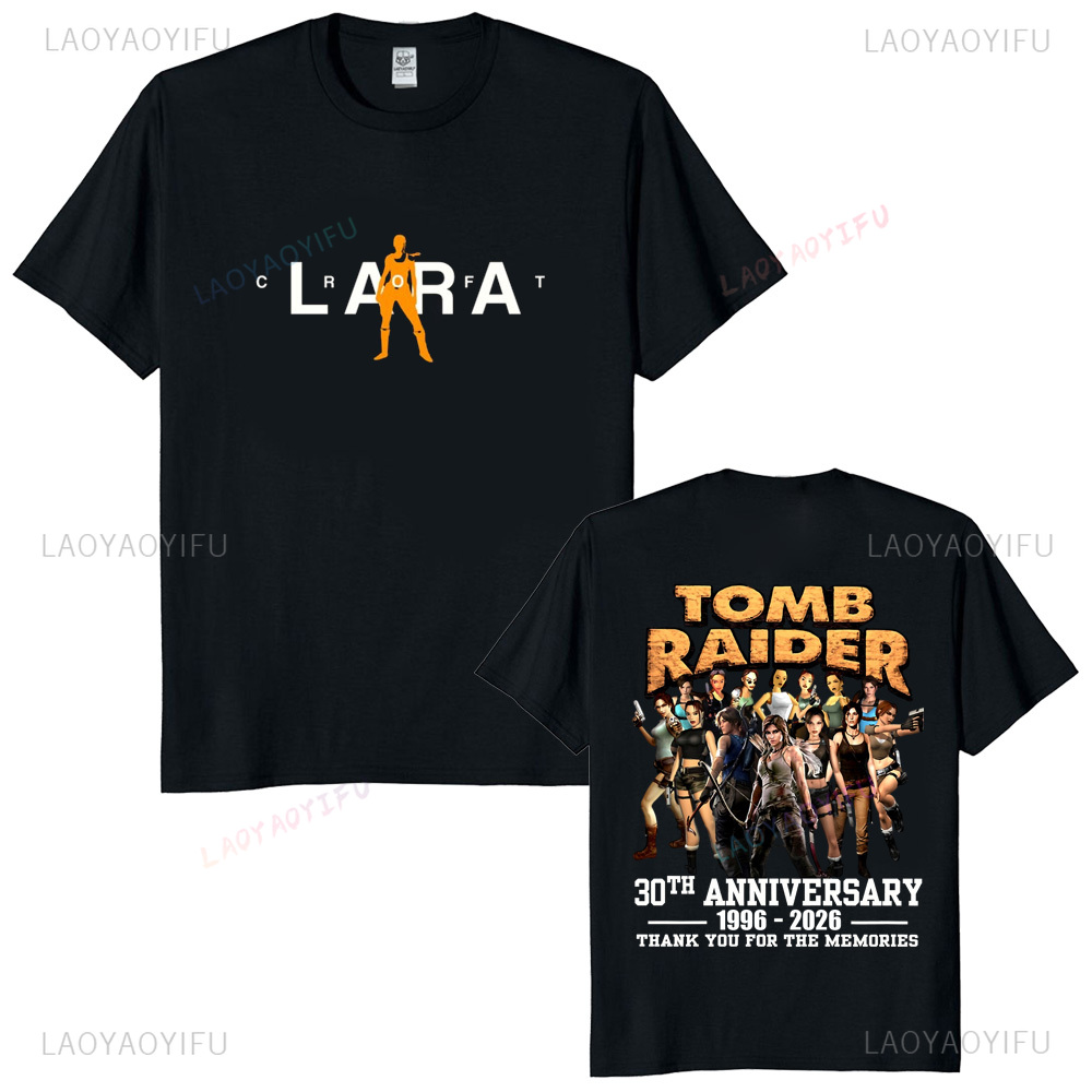 Retro Gaming Gamestop - Tomb Raider 30. Yıldönümü Unisex Vintage