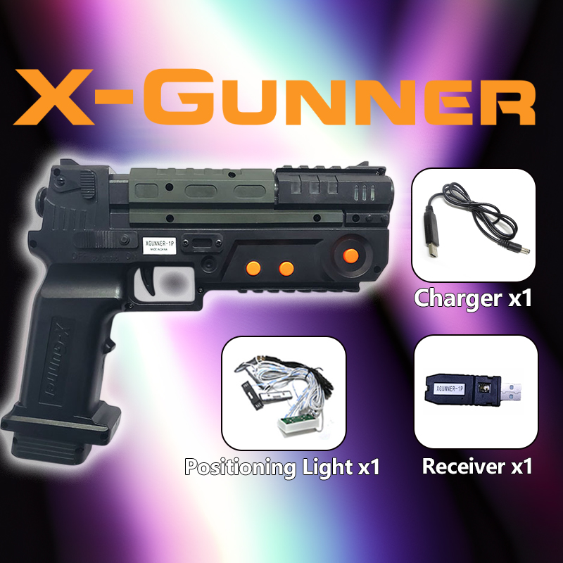 Retro Gaming Gun - PC Arcade Simülatörü için X-GUNNER Kablosuz