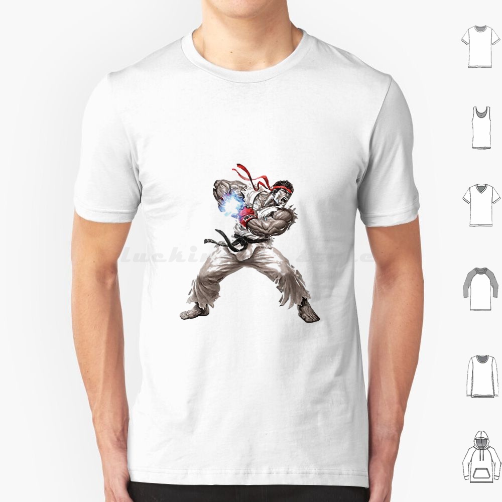 Retro Gaming Gamestop - Ryu Tişört Pamuklu Erkek Kadın DIY