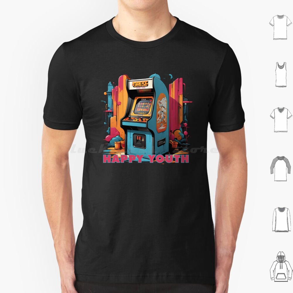 Mutlu Gençlik-Arcade Tişörtü E - Retro Gaming Gamestop incelemesi ve fiyatı