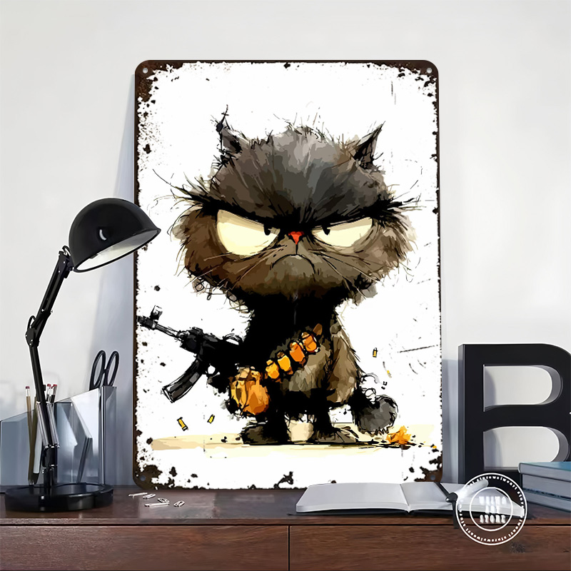 Silahlı Kedi Baskılı Poster Öz - Retro Gaming Gun incelemesi ve fiyatı
