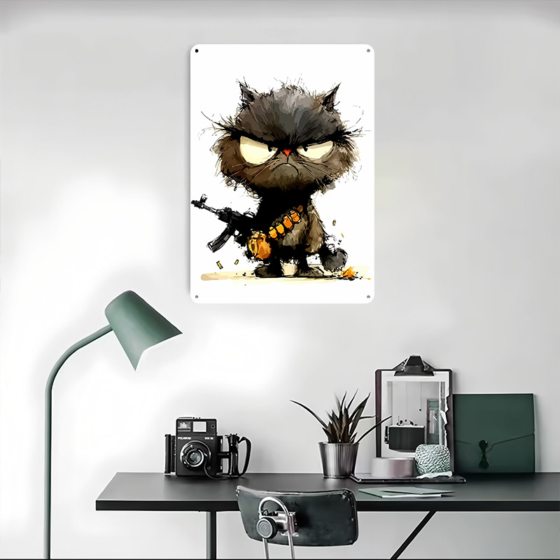 Silahlı Kedi Baskılı Poster Öz - Retro Gaming Gun incelemesi ve fiyatı