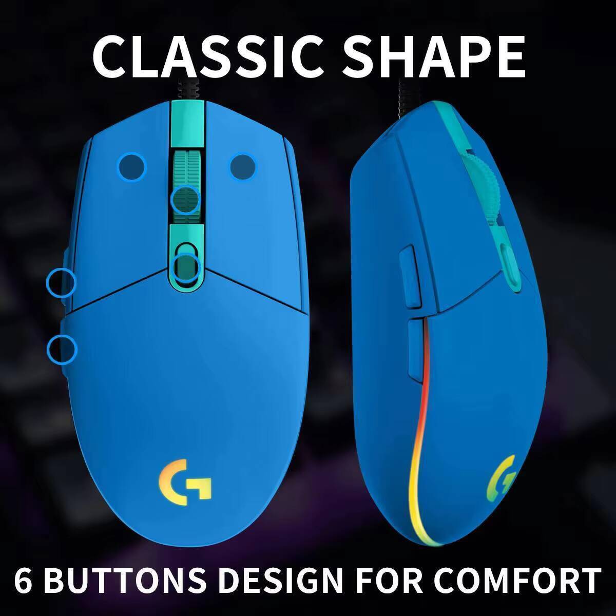 Logitech G203 kablolu oyun far - Logitech Mouse G203 incelemesi ve fiyatı